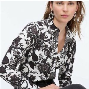 J.Crew scallop trim shirt